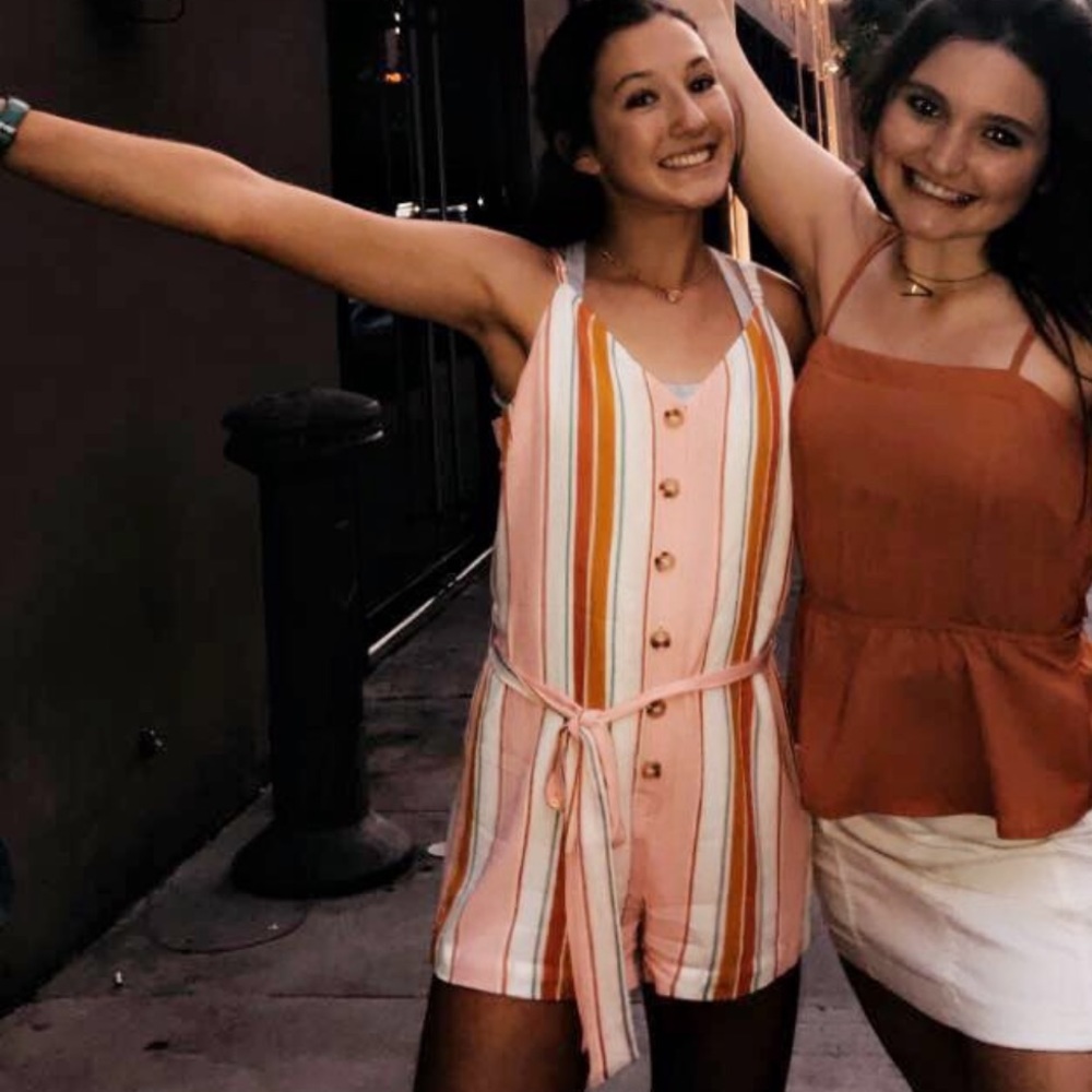 Forever 21 Button Romper